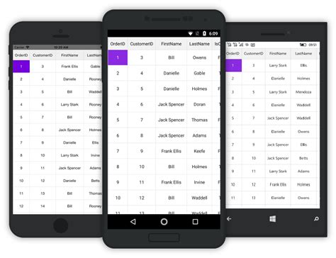 Conditional Styles In Xamarin DataGrid Control Syncfusion