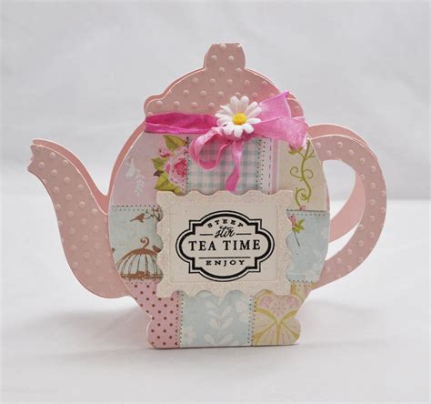 How Very Cute Tea Crafts Cards Handmade Shaped Cards