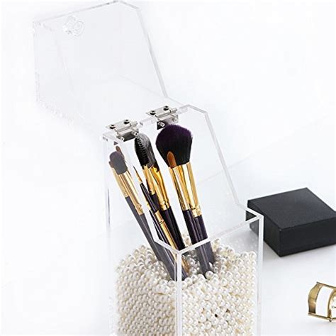 Transparent Acrylic Makeup Brushes Container Sundries Storage Case