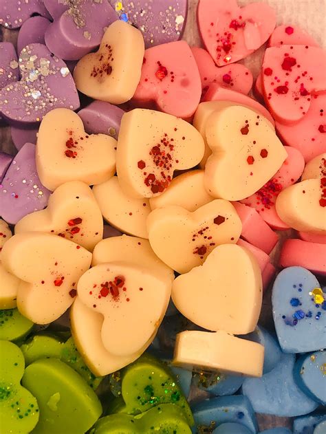 Heart Shaped Wax Melts 20 Wax Melts Highly Fragrant Etsy