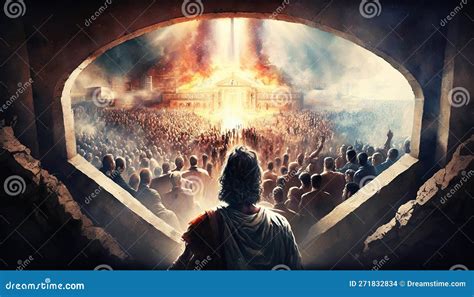 Revelation Of Jesus Christ Jerusalem Of The Bible Stock Illustration