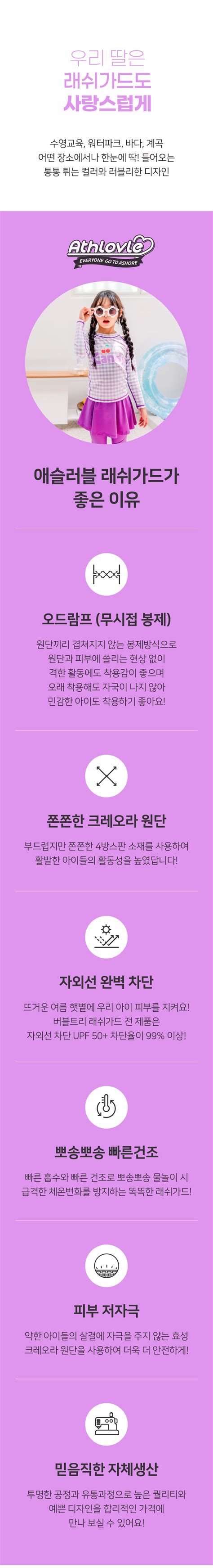 [E124]팝핑캔디래쉬가드세트