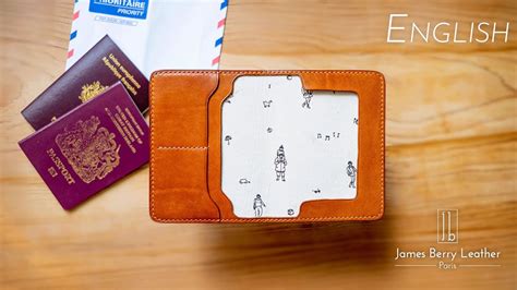 En Make Your Own Leather Passport Wallet Cover With Free Pfd Template Youtube