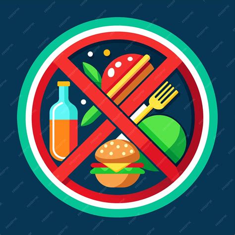 Premium Vector | Food prohibited icon or food restricted sign