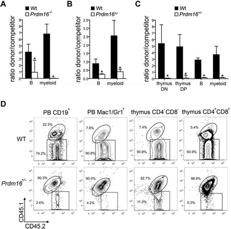 Function Of Prdm16 Deficient Hspcs A C Ratio Between Donor 300