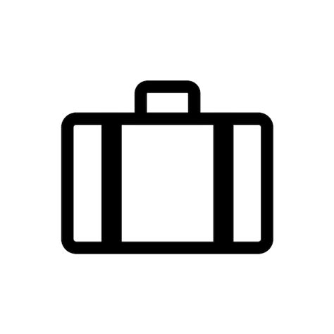 Premium Vector Briefcase Outline Icon Vector Illustration