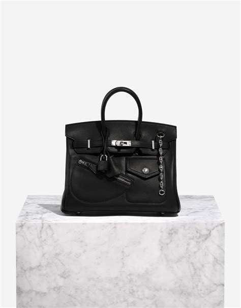 Hermès Birkin The Rock 25 Veau Volupto Noir SaclÀb