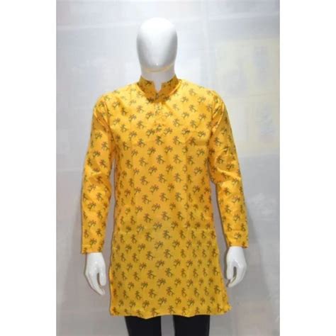 Men Full Sleeves Printed Cotton Kurta At 299 Piece In Mumbai ID