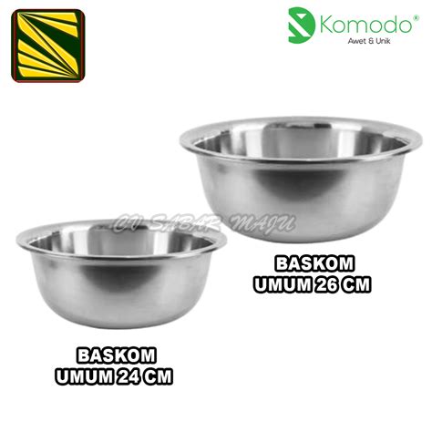 Jual Komodo Baskom Umum Baskom Stainless Ukuran Cm Shopee