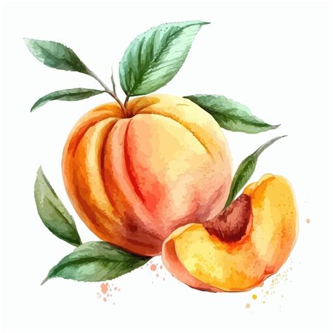 Premium Vector Hand Drawn Painting Fruit Apricot Handdrawn