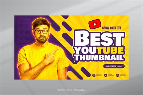 Youtube Thumbnail Design Template Graphic By Vmsit · Creative Fabrica