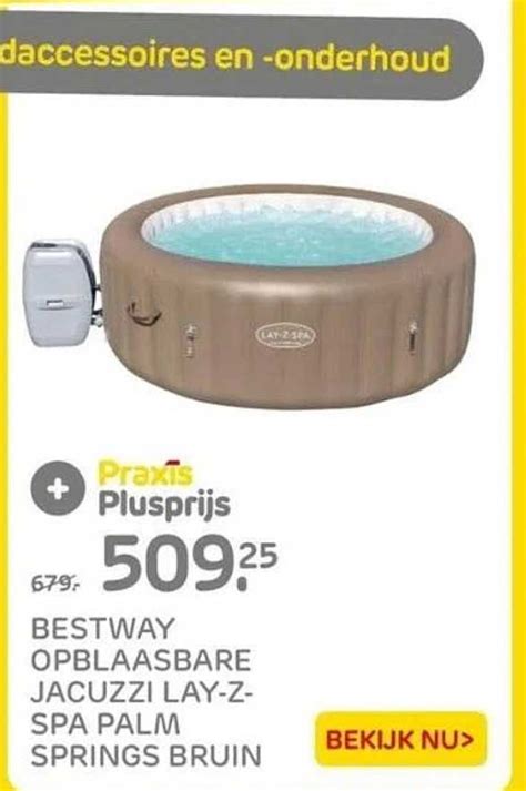 Bestway Opblaasbare Jacuzzi Lay Z Spa Palm Springs Bruin Aanbieding Bij