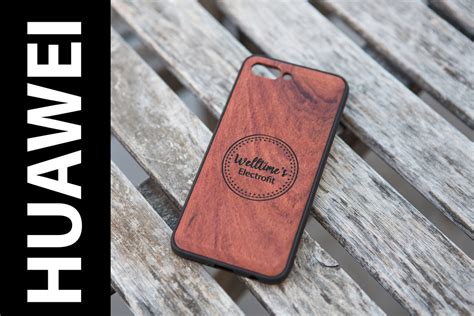 Funda madera Huawei grabado láser personalizado P20 P30 Pro