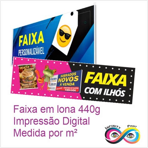 FAIXA EM LONA 440g