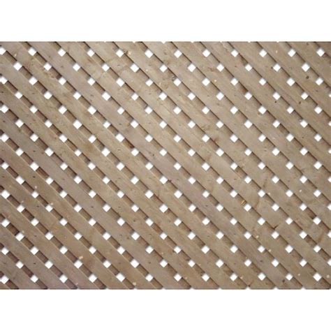 Suntrellis 4 Feet X8 Feet Privacy Plus Brown Lattice Panel The Home Depot Canada