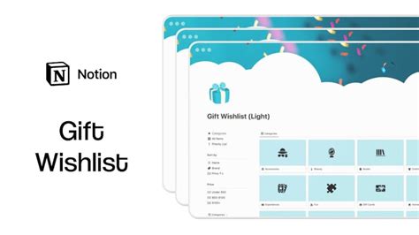 Gift Wishlist | Prototion | Get Notion Template