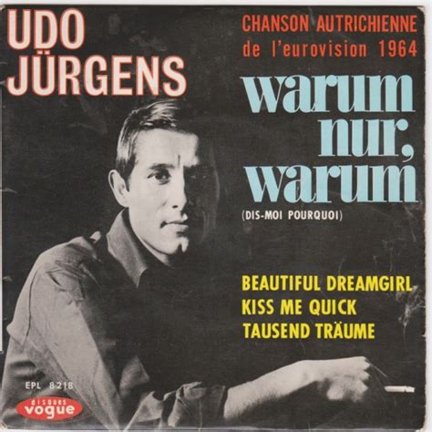 Udo Jürgens Warum Nur Warum Dis Moi Pourquoi Vinylvlodrop