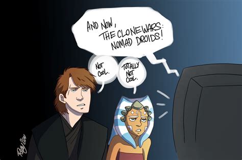 Anakin and Ahsoka's reaction by Renny08 on DeviantArt