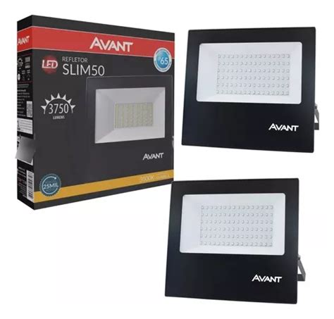 Kit Refletores W Avant Luz Amarela Bivolt Prova D Gua