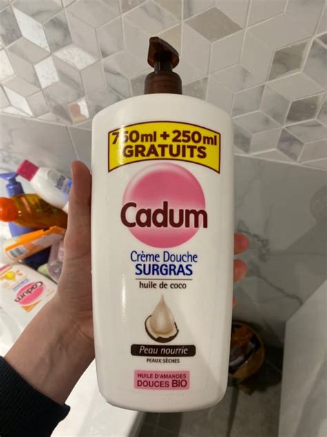 Cadum Crème douche surgras amande douce et coco bio vierge INCI Beauty