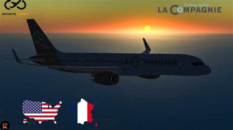 Infinite Flight Newark EWR To Nice NCE TIMELAPSE La Compagnie