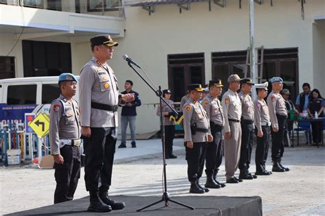 Persiapan Menghadapi Puncak Pemilu Polres Tanah Karo Gelar Apel