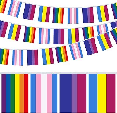 Amazon Anley Rainbow Flag LGBT Pride String Flag Banners For