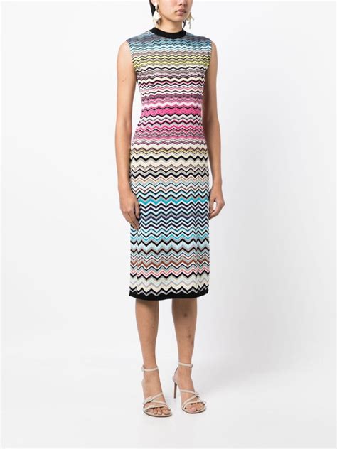 Missoni Zigzag Woven Midi Dress Farfetch