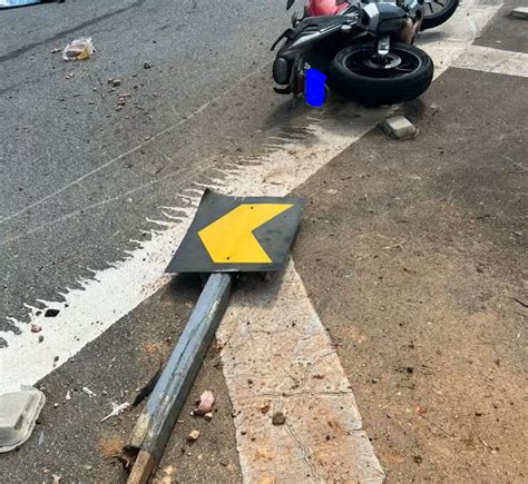 MOTOCICLISTA MORRE APÓS PERDER CONTROLE DA DIREÇÃO E BATER EM PLACA NA