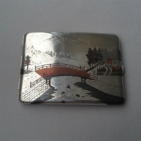 1920s K Uyeda Japanese Mixed Metal Cigarette Case At 1stdibs K Uyeda