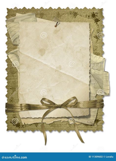 Grunge Old Papers Design Stock Illustration Illustration Of Invitation