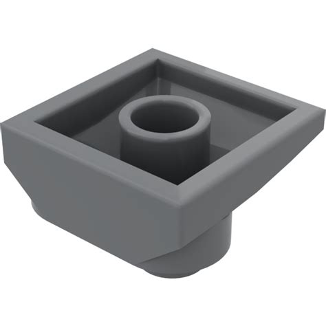 LEGO Dark Stone Gray Slope 2 X 2 Curved With Curved End 47457 Brick