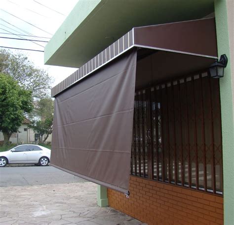 Toldo Em Lona Com Cortina Rolô Toldos Poli