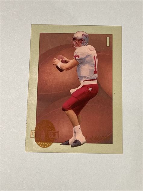 1993 Classic Drew Bledsoe Rookie Card RC 1 Cougars EBay