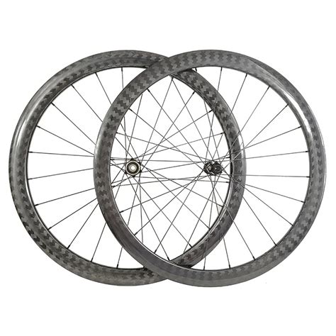 Roues de bicyclette en carbone Tubeless asymétriques frein à disque de