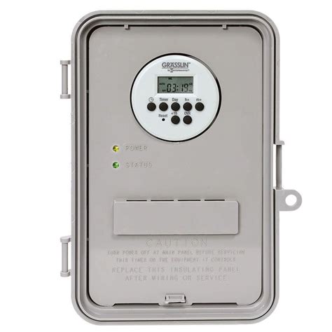 Intermatic 40 Amp Auto Volt Digital Industrial Timer Switch Gray