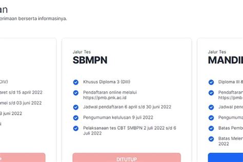 Hari Ini Cek Link Pengumuman Mandiri PNK 2022 Hasil Seleksi PMB