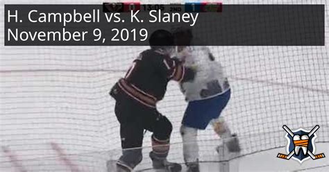 Hunter Campbell Vs Keagan Slaney November 9 2019 Calgary Hitmen Vs Edmonton Oil Kings