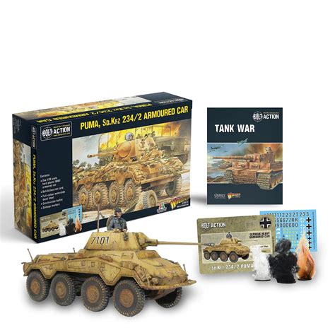 Buy Bolt Action Tank Warlord Games Puma Sd Kfz Armoured Car Mm