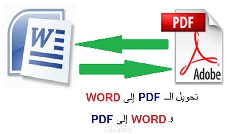 تحويل ملفات من صيغة Pdf الى صيغة Word خمسات