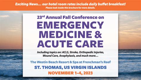 23rd Annual Fall Conference On Emergency Medicine And Acute Care