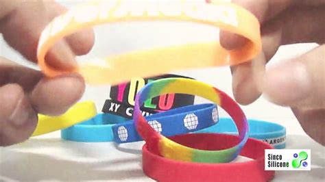 Personalized Custom Silicone Rubber Wristband Bracelet Youtube