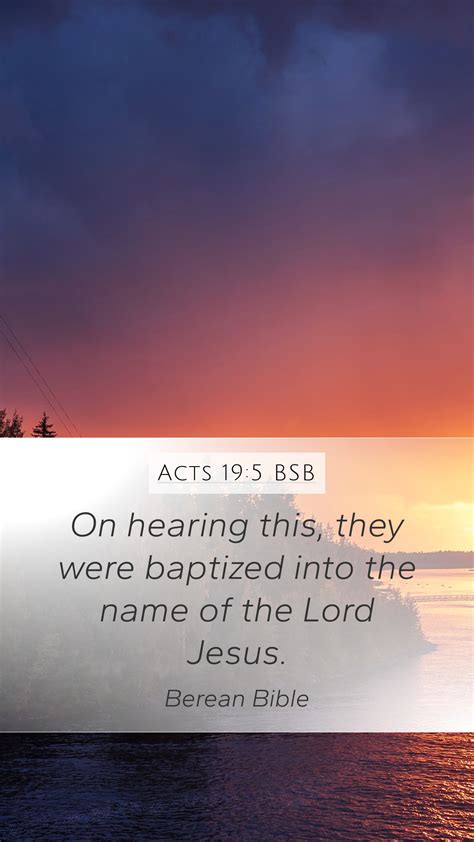 Acts 19 5 BSB Mobile Phone Wallpaper On Hearing This They Were