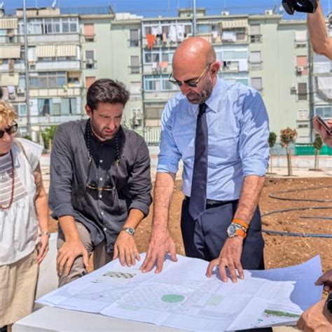 Bari Sopralluogo Del Sindaco Vito Leccese Sul Cantiere Del Progetto