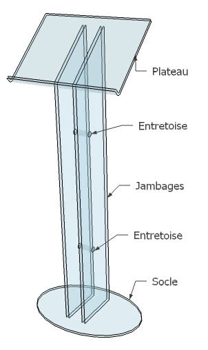 Notice Lutrin Pupitre Plexiglas Plexiglas Formxl