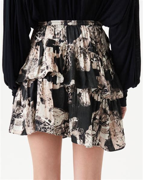 IRO Nila Skirt - printed black | Garmentory