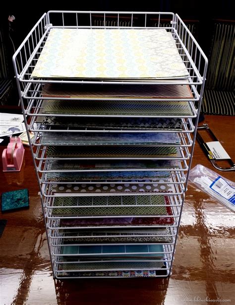 Making A Great Scrapbook Paper Rack Diy Craft Room Craft Paper