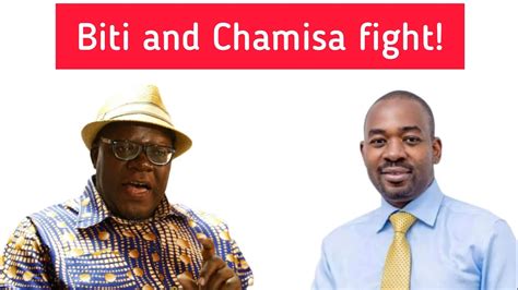 Shocking Tendai Biti And Chamisa Fight Publicly Youtube