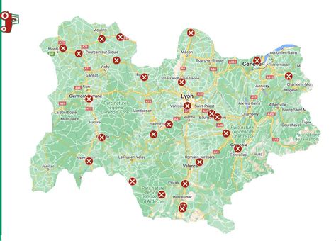 Carte interactive Suivre l état des blocages en direct en Aura et