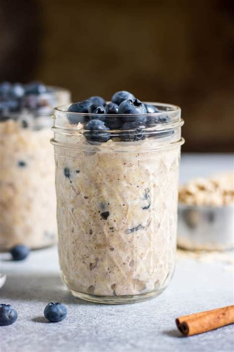 Simple Blueberry Muffin Overnight Oats Lemons Zest Recipe